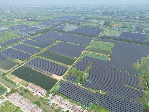 湖北洪湖光伏项目全容量并网